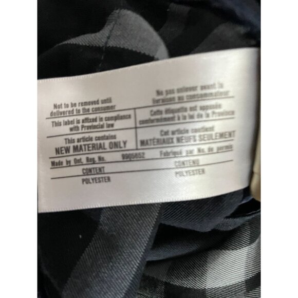 Burberry Mens XXL Quilted Jacket Coat Navy Polyester Cotton CHECK SIZE - Picture 6 of 7